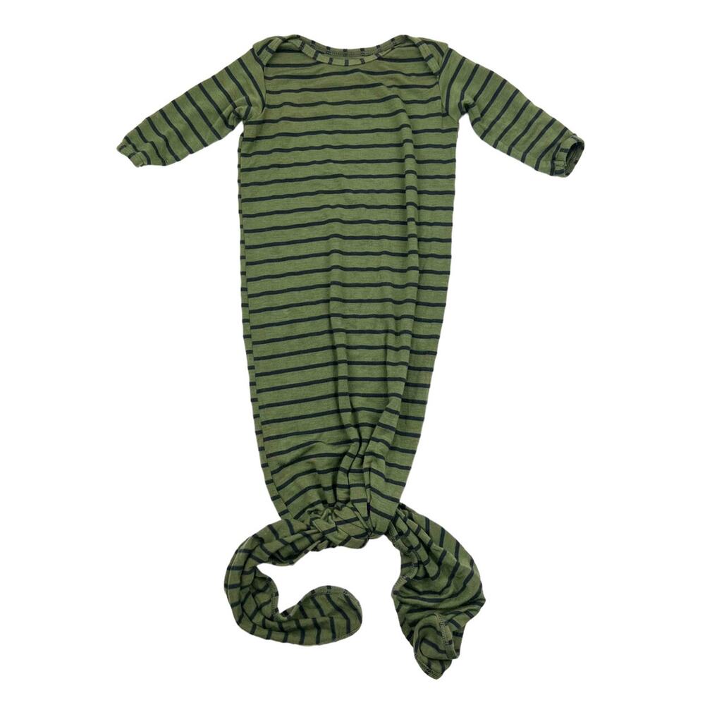 Cozys Green Striped Knot Gown